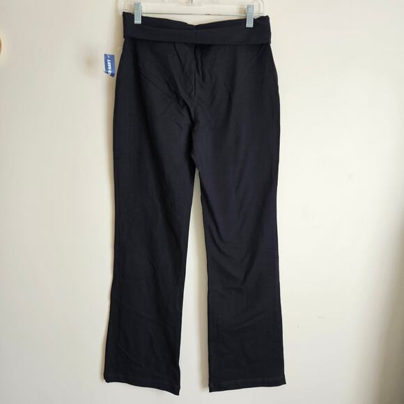 NWT!! Old Navy Black Wide Leg Fold Over Yoga Pants, Sz SP - Picture 3 of 6